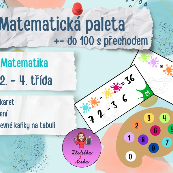 Matematická paleta +- 100 s přechodem