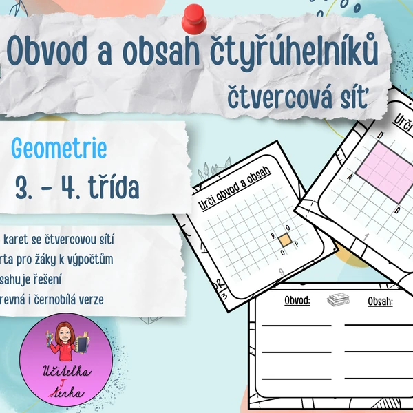 Obvod a obsah čtyřúhelníků ve čtvercové síti