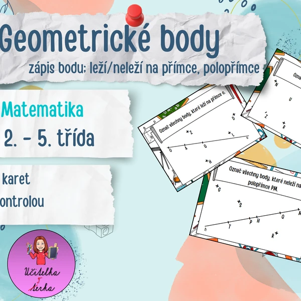 Geometrie - označ body, které leží/neleží na...