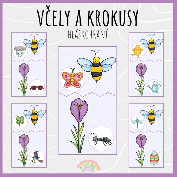 Včely a krokusy, hláskohraní