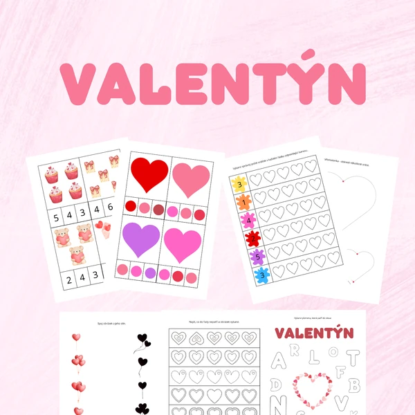 Valentýn - pracovní listy a aktivity