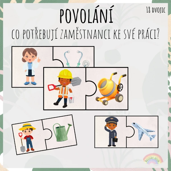 Povolání, potřeby