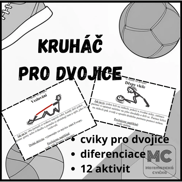 Kruháč pro dvojice - 12 aktivit pro dvojice vhodných pro kruhový trénink