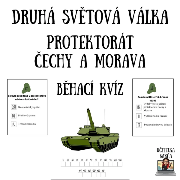 Běhací kvíz - Druhá světová válka - Protektorát Čechy a Morava
