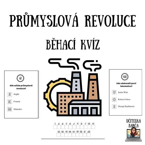 Běhací kvíz - Průmyslová revoluce