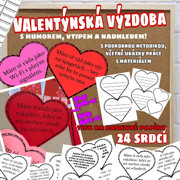 Funkční valentýnská výzdoba