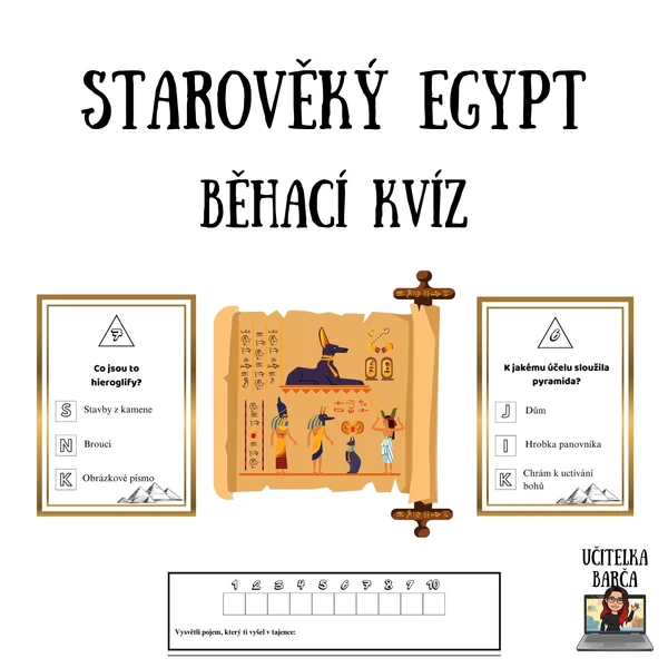 Běhací kvíz - Starověký Egypt