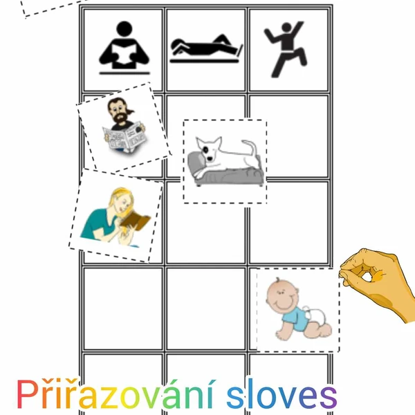 PIKTOGRAMY Přiřazování sloves
