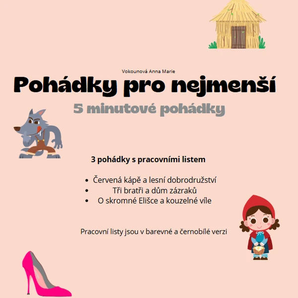 Pohádky pro nejmenší + pracovní listy 