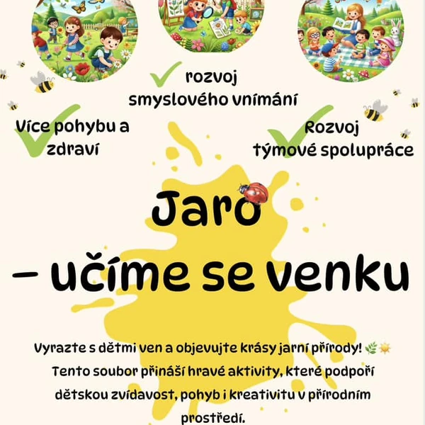 Jaro - pokusy, učíme se venku