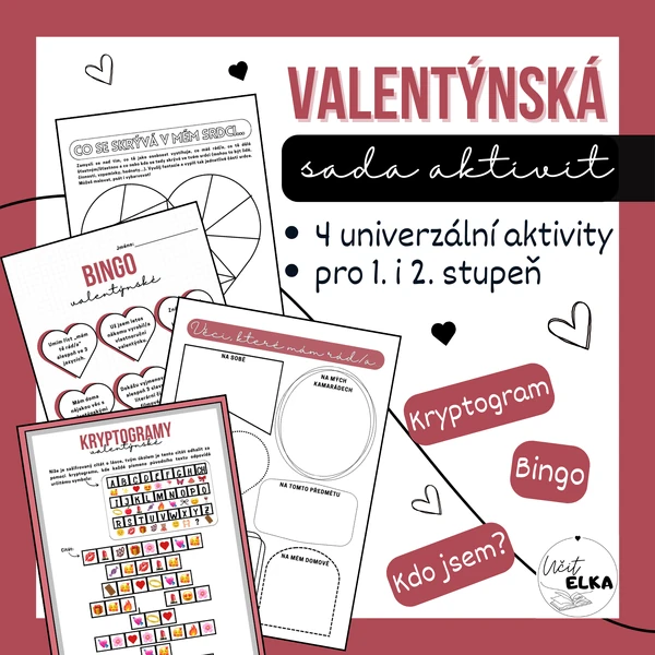 Valentýnská sada univerzálních aktivit