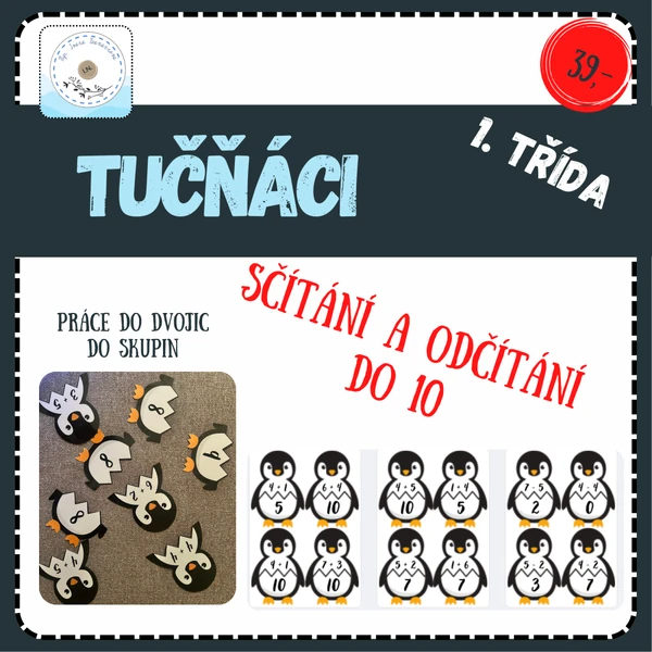 Tučňáci + a - do 10