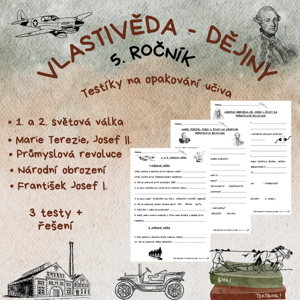 Vlastivěda dějiny - testíky 5. ročník