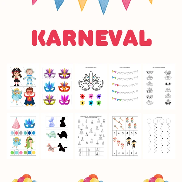 Karneval - aktivity a pracovní listy