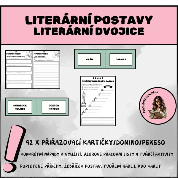 LITERÁRNÍ POSTAVY, LITERÁRNÍ DVOJICE