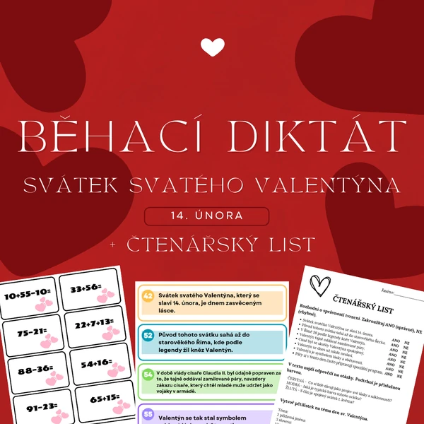 Valentýn - běhací diktát