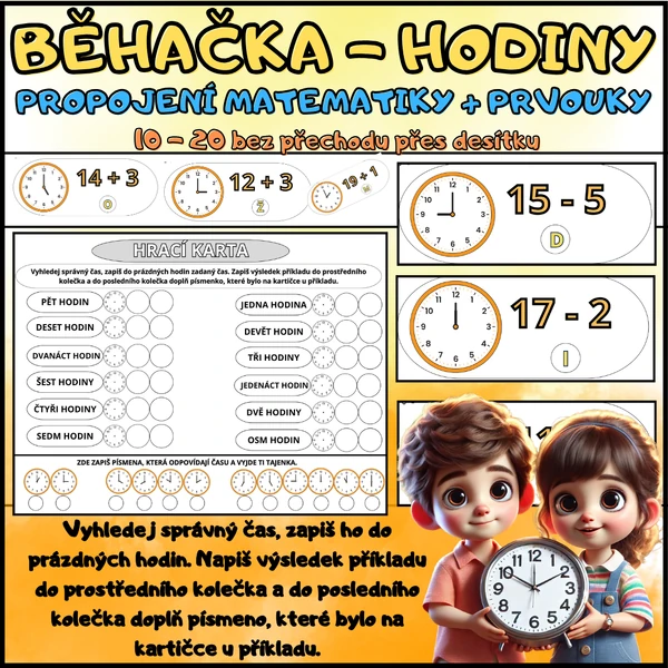 🕰HODINY CELÉ - PROPOJENÍ S MATEMATIKOU🕰