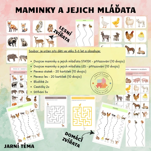 Maminky a jejich mláďata