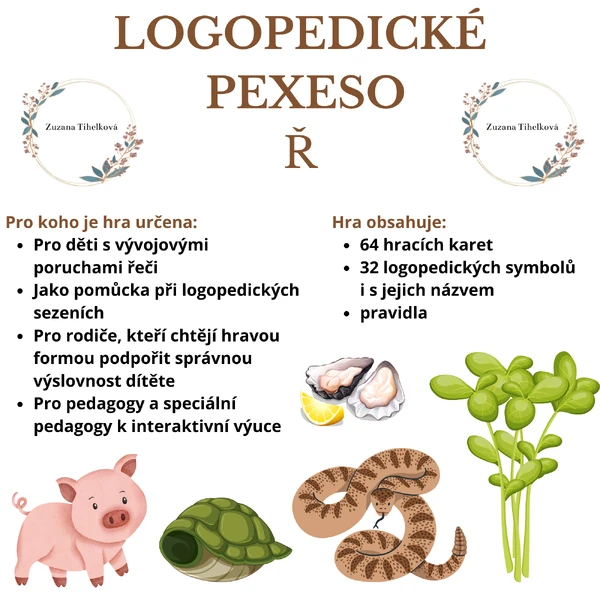 Logopedické pexeso - Ř