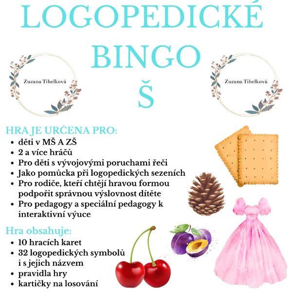 Logopedické bingo - Š