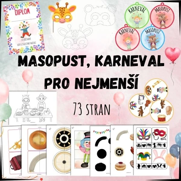 Masopust, karneval - aktivity pro nejmenší 