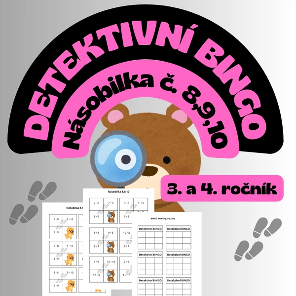 Detektivní Bingo - č. 8,9,10