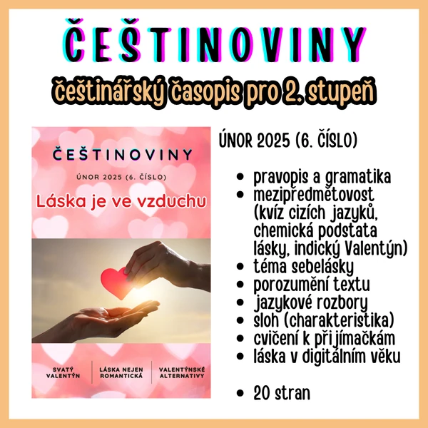 ČEŠTINOVINY 6 (únor 2025) češtinářský e-časopis
