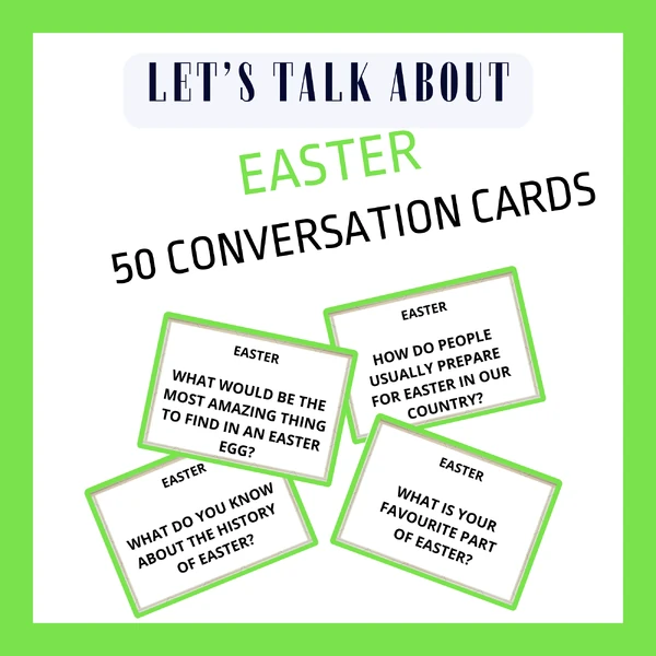 EASTER - CONVERSATION CARDS
