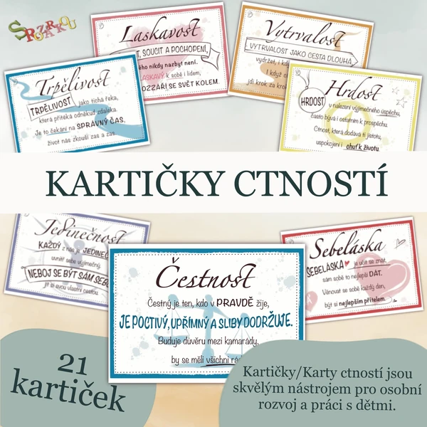 Kartičky ctností S Rozárkou