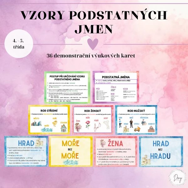 Vzory podstatných jmen