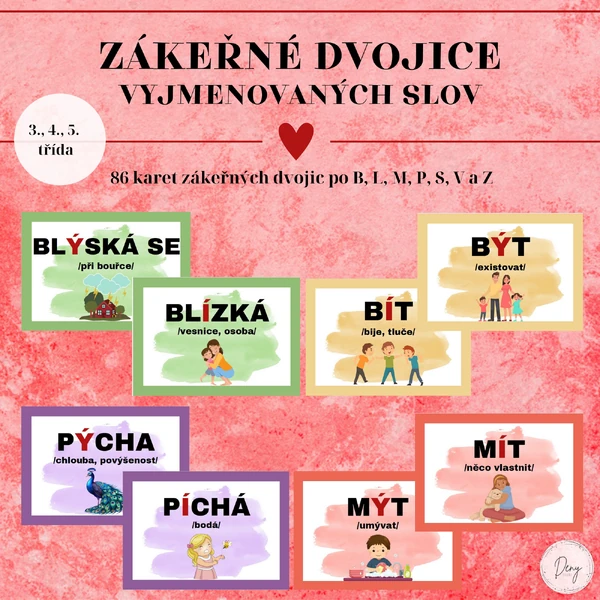 Zákeřné dvojice vyjmenovaných slov