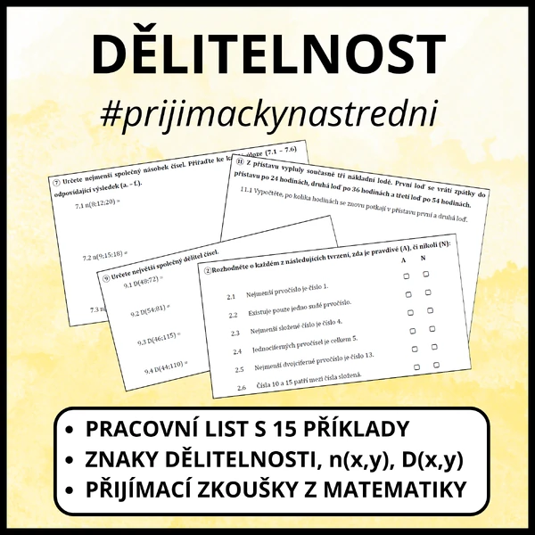 Dělitelnost přirozených čísel