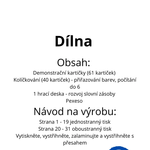 Dílna - sada