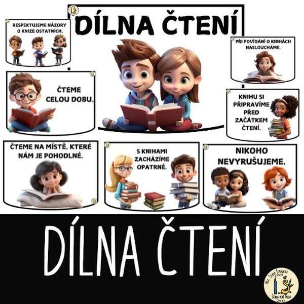 DÍLNA ČTENÍ - NADPIS + PRAVIDLA
