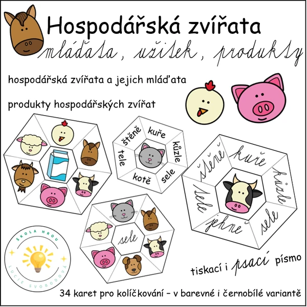 Hospodářská zvířata - mláďata a užitek