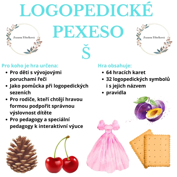 Logopedické pexeso - Š