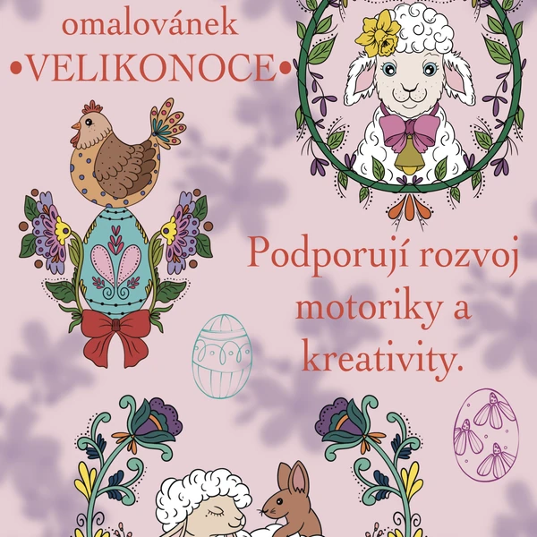VELIKONOCE - antistresové omalovánky 