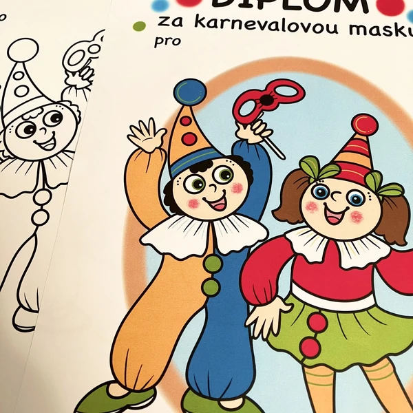 Diplom za karnevalovou masku
