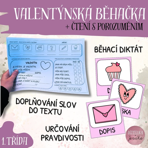 Valentýnská běhačka a čtení s porozuměním