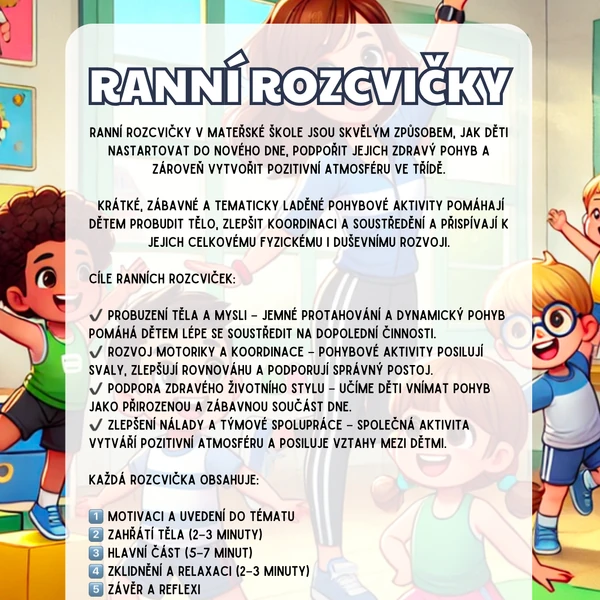 Ranní rozcvičky do MŠ 