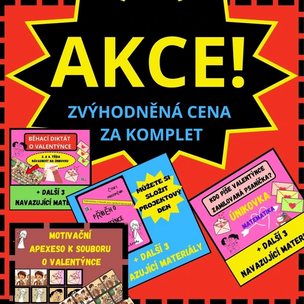 PROJEKTOVÝ DEN - LASKAVOST - VZTAHY - NEJEN NA VALENTÝNA - ZVÝHODNĚNÝ KOMPLET