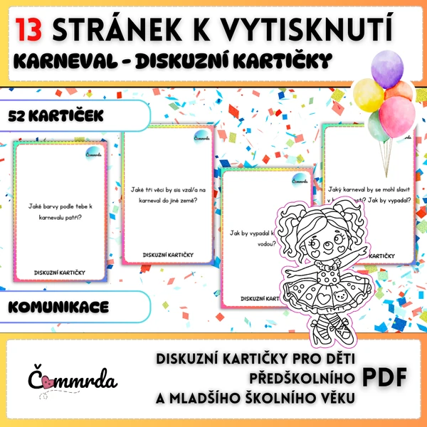 Karneval - diskuzní kartičky