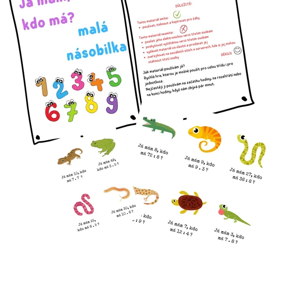 Já mám, kdo má? Malá násobilka.