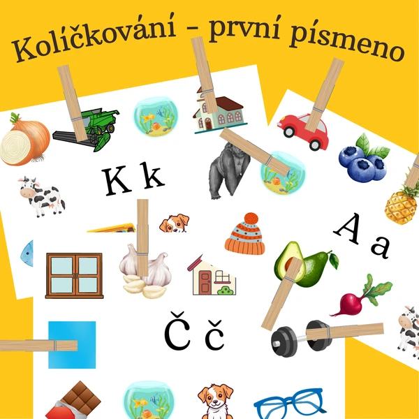 Kolíčkování - první písmeno