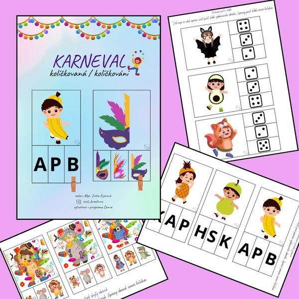 KARNEVAL - kolíčkovaná / kolíčkování
