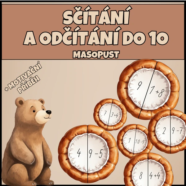 Sčítání a odčítání do 10 - MASOPUST