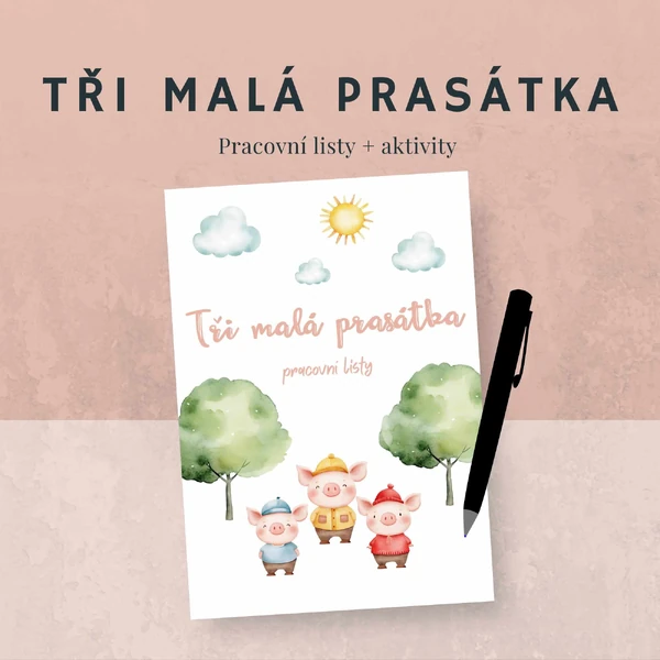 O třech prasátkách - pracovní listy k pohádce