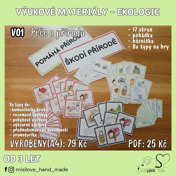 EKOLOGIE-péče o přírodu, třídění odpadu, komunikace, den Země