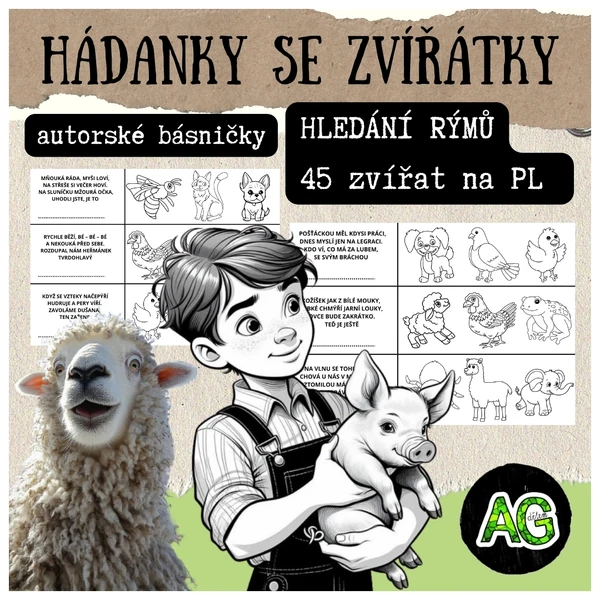 RÝMY - hádanky se zvířátky, autorské básničky
