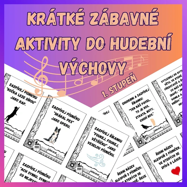 Krátké zábavné aktivity do hudební výchovy